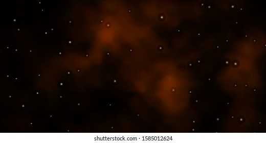 Dark Yellow vector background with colorful stars. Modern geometric abstract illustration with stars. Design for your business promotion.