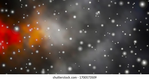 Dark Yellow vector background with colorful stars. Modern geometric abstract illustration with stars. Design for your business promotion.