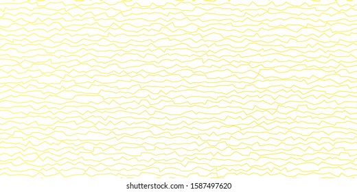 Dark Yellow vector background with curves. Colorful abstract illustration with gradient curves. Pattern for websites, landing pages.