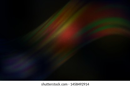 Dark Yellow vector background with galaxy stars. Blurred decorative design in simple style with galaxy stars. Pattern for astrology websites.