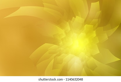 Dark Yellow vector background with hexagons. Colorful hexagons on white backdrop. Pattern can for your ad, booklets.