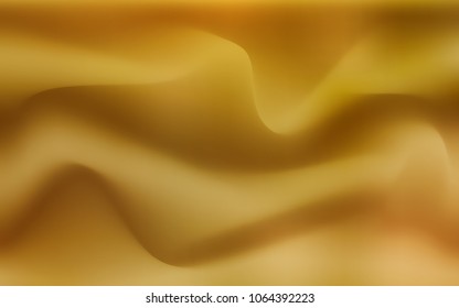 Dark Yellow vector background with lava shapes. A vague circumflex abstract illustration with gradient. A completely new memphis design for your business.