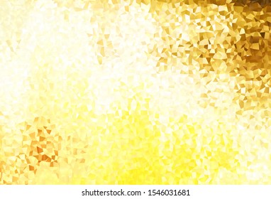 Dark Yellow vector background in polygonal style. Decorative design in abstract style with rectangles. The template can be used as a background.