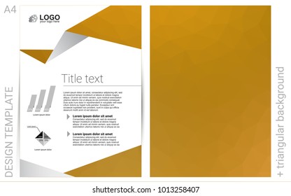Dark Yellow vector  background for presentations. Blurred decorative design in abstract style with textbox. Completely new template for your brand book.
