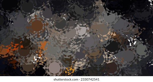 Dark Yellow vector background with random forms. Illustration with colorful shapes in abstract style. Simple illustration for your web site.