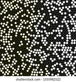 Dark Yellow vector background with spots. Abstract decorative design in gradient style with bubbles. Pattern for booklets, leaflets.