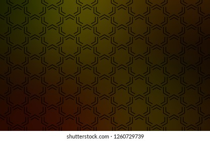 Dark Yellow vector background with straight lines. Lines on blurred abstract background with gradient. Pattern for your busines websites.