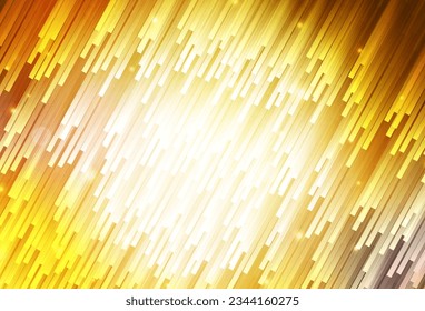 Fondo vector amarillo oscuro con líneas rectas. Ilustración abstracta geométrica moderna con Líneas. Patrón para anuncios, afiches, banners.