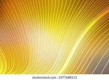 Dark Yellow vector background with stright stripes. Modern geometrical abstract illustration with Lines. Pattern for ads, posters, banners.