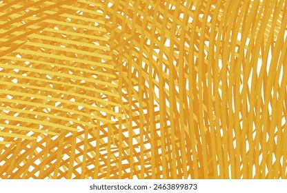 Dunkelgelber Vektorgrafik-Hintergrund mit schiefen Linien. Eine elegante, helle Illustration mit Gradientenlinien. Business-Design für Poster, Banner.