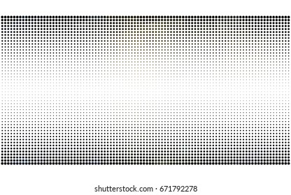 Dark Yellow vector banner set of circles, spheres. Donuts Background. Creative Design Templates. Technology halftone illustration.