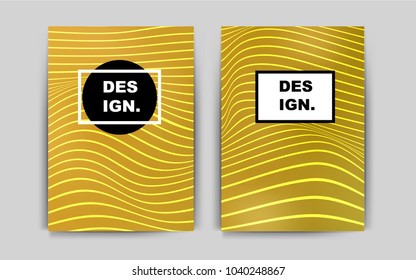 Dark Yellow vector banner for websites. Glitter abstract design concept with text box. Beautiful design for cover of notepads.