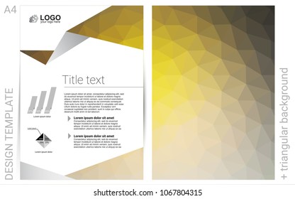 Dark Yellow vector  banner for websites. Beautiful colored sample in A4 size. The pattern can be used for any ad, booklets.