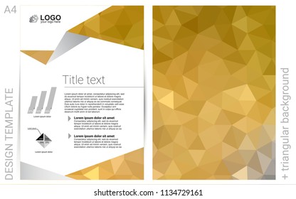 Dark Yellow vector  banner for websites. Glitter abstract design concept with text box. Completely new template for your brand book.