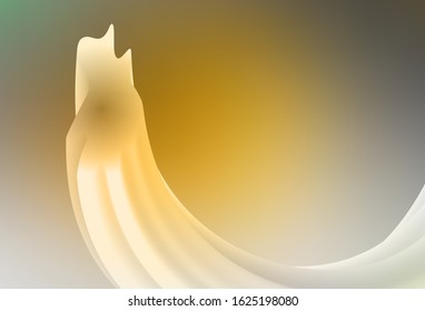 Dark Yellow vector blurred bright texture. New colored illustration in blur style with gradient. Background for a cell phone.
