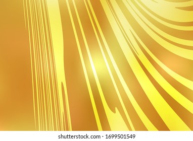 Dark Yellow vector blurred bright template. An elegant bright illustration with gradient. New style design for your brand book.