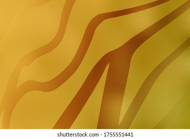 Dark Yellow vector blurred bright texture. A completely new colored illustration in blur style. Background for designs.