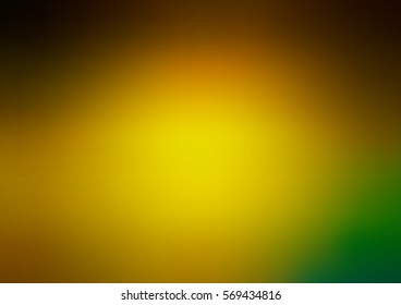 Dark yellow vector blurred colored illustration. Brand-new design for your business. Creative background in halftone style with gradient.