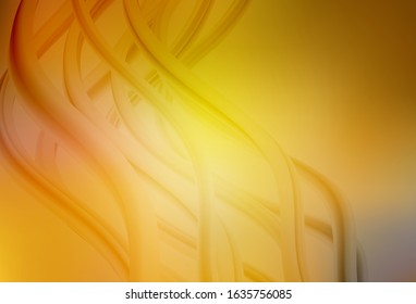 Dark Yellow vector blurred pattern. Creative illustration in halftone style with gradient. New design for your business.