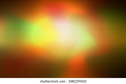 Dark Yellow vector blurred shine abstract template. Glitter abstract illustration with an elegant design. A completely new template for your business design.