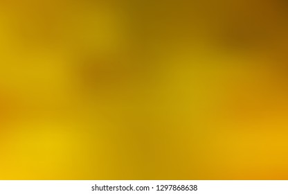Dark Yellow vector blurred shine abstract background. Colorful illustration in abstract style with gradient. Blurred design for your web site.