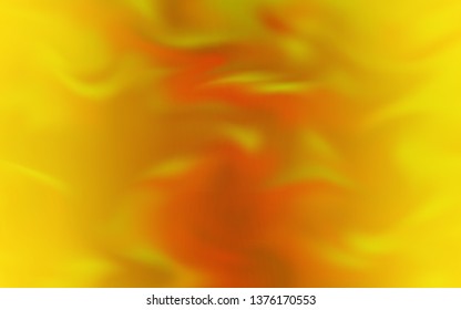 Dark Yellow vector blurred shine abstract template. Colorful abstract illustration with gradient. The best blurred design for your business.