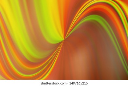 Dark Yellow vector blurred shine abstract background. A completely new colored illustration in blur style. Elegant background for a brand book.