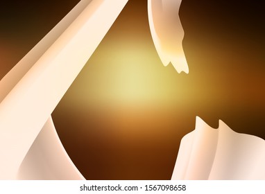 Dark Yellow vector blurred shine abstract background. Modern abstract illustration with gradient. New style design for your brand book.