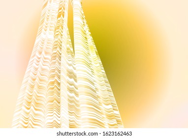 Dark Yellow vector blurred shine abstract background. A completely new colored illustration in blur style. Completely new design for your business.
