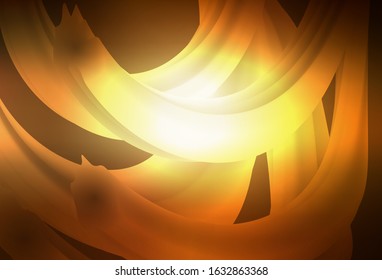 Dark Yellow vector blurred shine abstract texture. Shining colorful illustration in smart style. New design for your business.