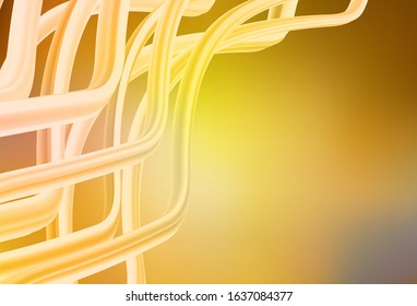Dark Yellow vector blurred shine abstract texture. New colored illustration in blur style with gradient. New style for your business design.