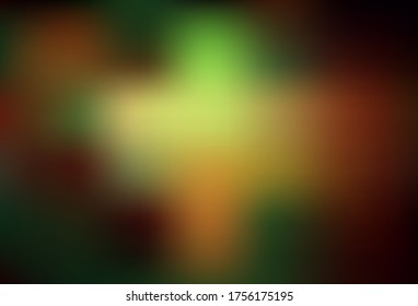Vector amarillo oscuro borroso brillo textura abstracta. Ilustración abstracta moderna con gradiente. Diseño borroso para su sitio web.