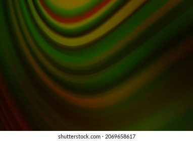 Dark Yellow vector blurred shine abstract template. An elegant bright illustration with gradient. New style design for your brand book.