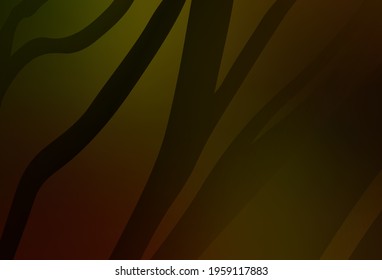 Dark Yellow vector blurred template. Glitter abstract illustration with gradient design. The best blurred design for your business.