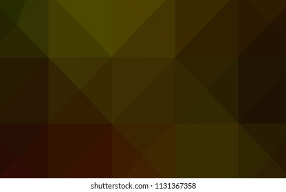 Dark Yellow vector blurry triangle template. Colorful illustration in abstract style with gradient. The best triangular design for your business.