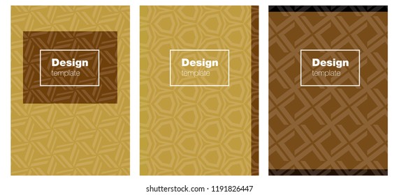 Dark Yellow vector brochure for ui, ux design. Web interface on abstract background with colorful gradient. Template for magazines, jurnals.