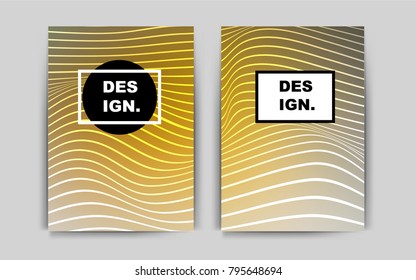 Dark Yellow vector brochure for ui, ux design. Booklet with textbox on colorful abstract background. Beautiful design for cover of notepads.