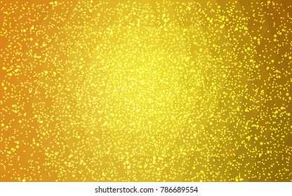 Dark Yellow vector christmas polygon background. Low poly Illustration consisting of triangles with snowflakes. Texture background of New Year celebration.