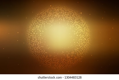 Dark Yellow vector colorful blur backdrop. Shining colored illustration in smart style. New style for your business design.