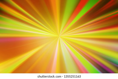 Dark Yellow vector colorful blur background. Glitter abstract illustration with gradient design. Completely new design for your business.