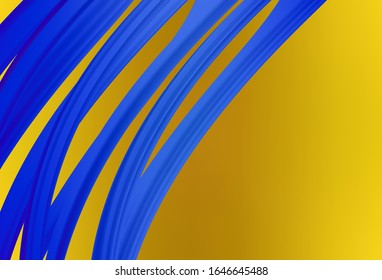 Dark Yellow vector colorful blur backdrop. An elegant bright illustration with gradient. New style for your business design.