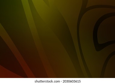 Dunkelgelber, Vektorbunter unscharfer Hintergrund. Farbige Illustration im abstrakten Stil mit Farbverlauf. Komplett neues Design für Ihr Unternehmen.