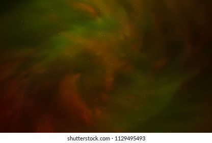 Dark Yellow vector cover with astronomical stars. Modern abstract illustration with Big Dipper stars. Pattern for astronomy websites.