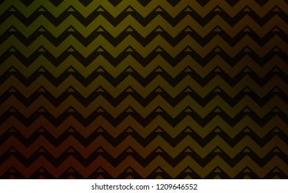 Dark Yellow vector cover with polygonal style. Beautiful illustration with triangles in nature style. Pattern for commercials.