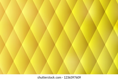 Dark Yellow vector cover in polygonal style. Illustration with set of colorful rectangles. The template can be used as a background.