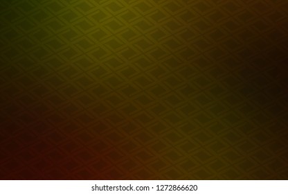Dark Yellow vector cover in polygonal style. Modern abstract illustration with colorful rectangles. Pattern can be used for websites.