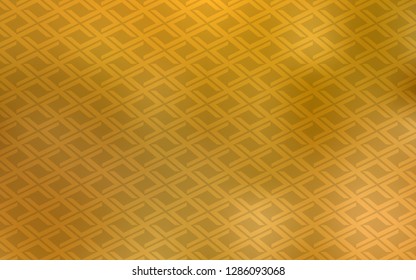 Dark Yellow vector cover in polygonal style. Rectangles on abstract background with colorful gradient. Best design for your ad, poster, banner.