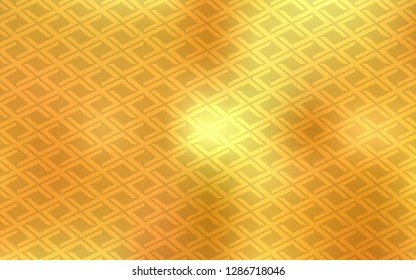 Dark Yellow vector cover in polygonal style. Illustration with set of colorful rectangles. Modern template for your landing page.