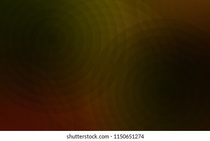 Dark Yellow vector cover with spots. Beautiful colored illustration with blurred circles in nature style. Pattern can be used as texture of wallpapers.