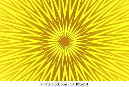 Dark Yellow vector cover with stright stripes. Glitter abstract illustration with colored sticks. Pattern for your busines websites.